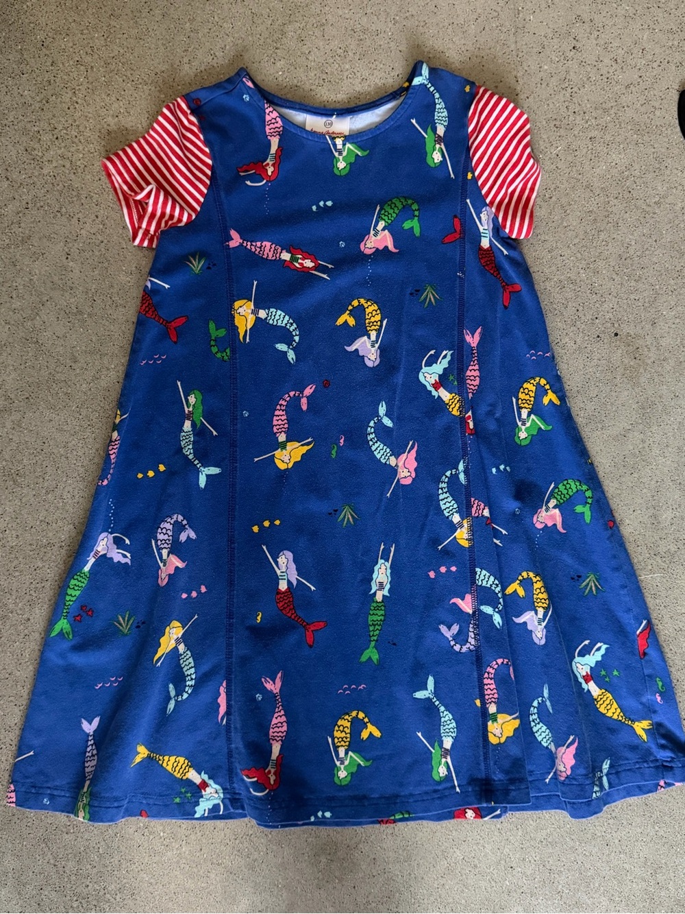 Hanna Andersson Navy Mermaid Print Dress